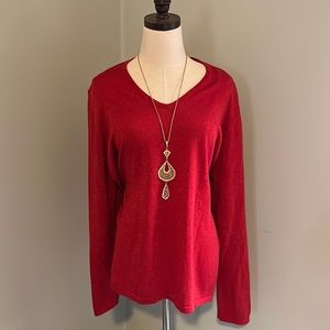 Marble Shimmering Holiday Sweater